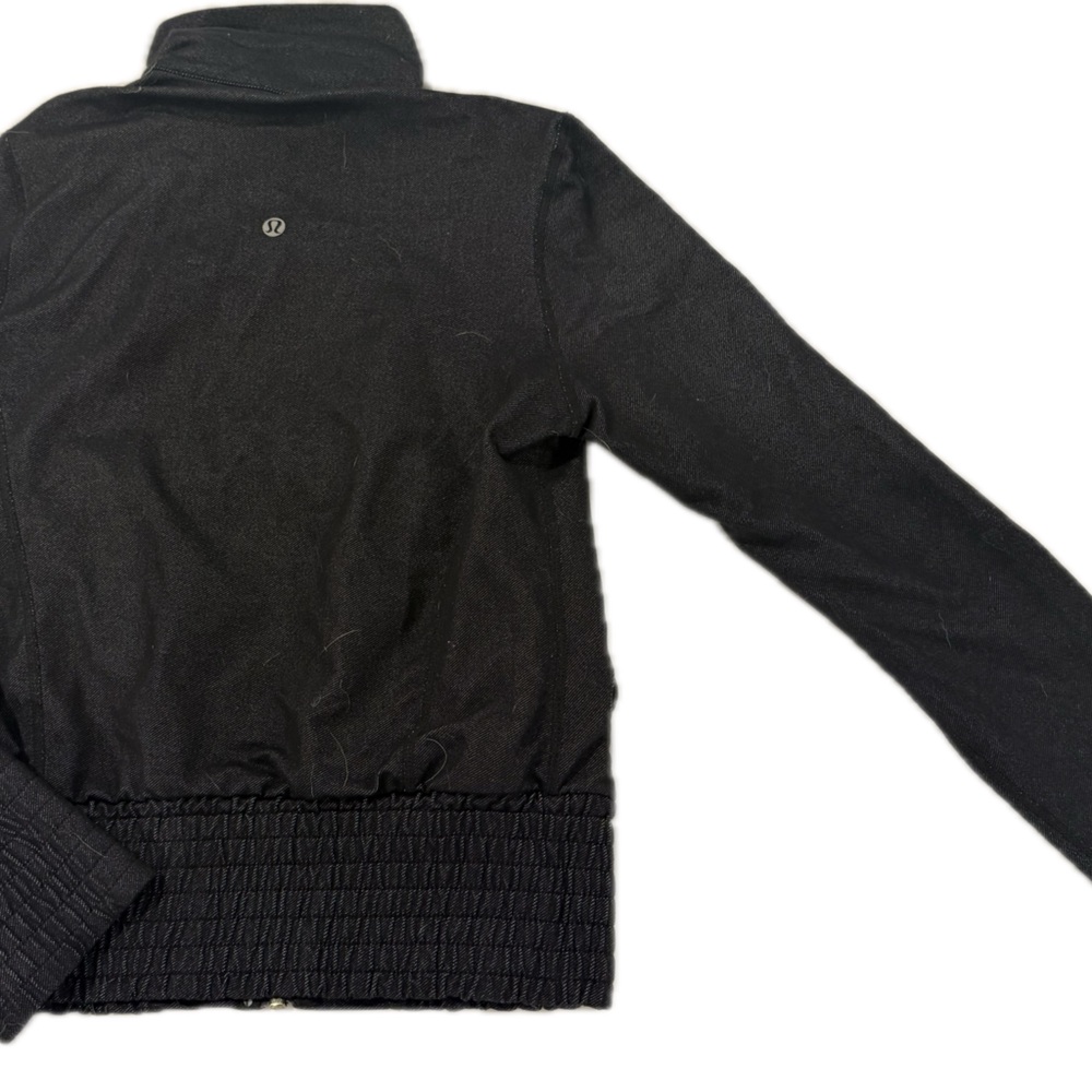 lululemon athletica stretch denim deep navy Bomber Jacket